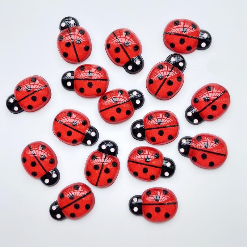 40Pcs New Resin Cute Mini Insects Flat Back Cabochon Scrapbooking Hair Bow Center Embellishments DIY Accessories F8