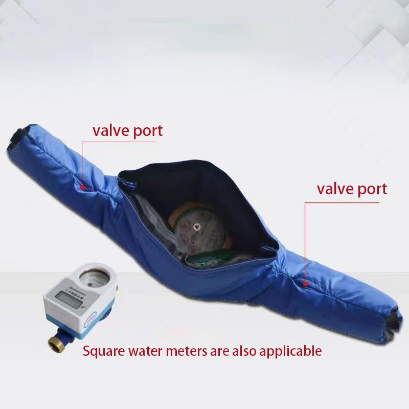 Double Sided Water Meter Insulation Cover Weatherproof 3 Way Sprinkler Valve Cover for Outdoor Winter Pipe Freeze Protection