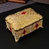 European Creative Retro Jewelry Box Jewelry Box High-end Metal Princess Metal Jewelry Multi-layer Storage Box