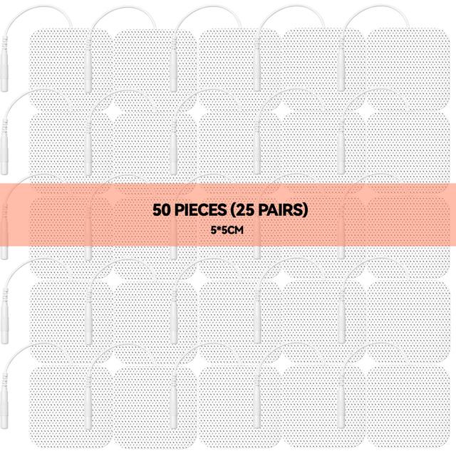50/4Pcs Electrode Pads Physiotherapy Tens Conductive Gel EMS Electric  Muscle Stimulator Accessories Body Massager Patches Relax