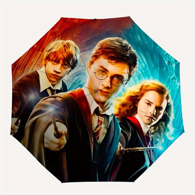 

1pc Harry Potter Automatic Open/close Folding Umbrella, Compact Portable Travel Umbrella, Perfect Gift, Durable Construction yy250813066