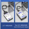 2.5" 3.5" USB 3.0 To Sata 3 Adapter Cable USB3.0 Hard Drive Converter Cable For Samsung Seagate WD 2.5 3.5 inch HDD SSD