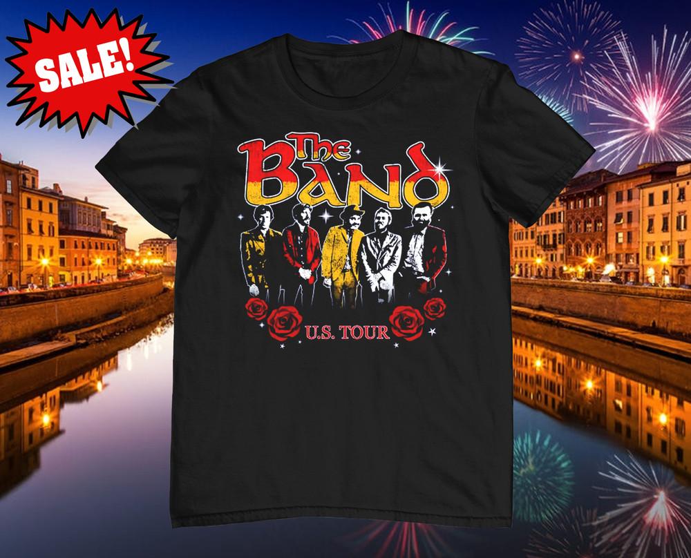 

New The Band US Tour Heavy Cotton Black All Size T Shirt TT276 Unisex T-Shirt XL