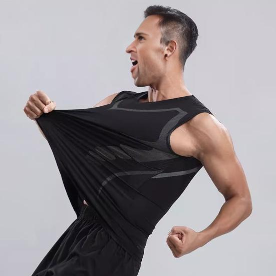 Men's Compression Tank Top High Stretch Quick Dry Athletic Vest