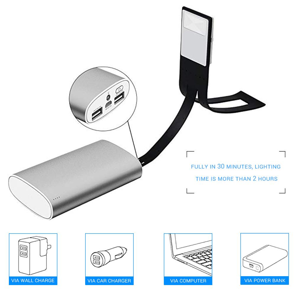 Multifunctional USB Rechargeable LED Reading Lamp for Bed Eye Care Desk Bed Lamp