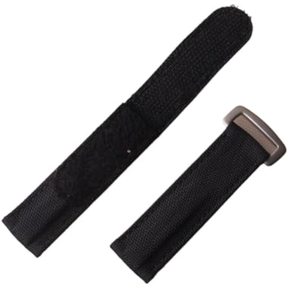 

[This is Chem] Watch Band Genuine Leather Nylon Bracelet 20mm Mens Sport Watch Band Accessory Str...