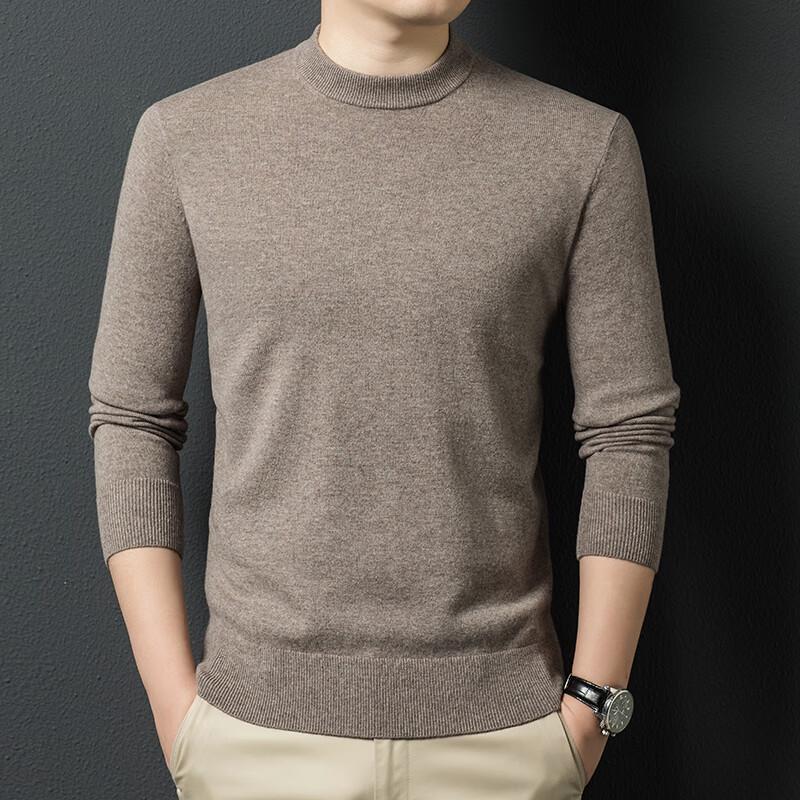 Men's Business Casual Wool Cashmere Blend Pullover Sweater