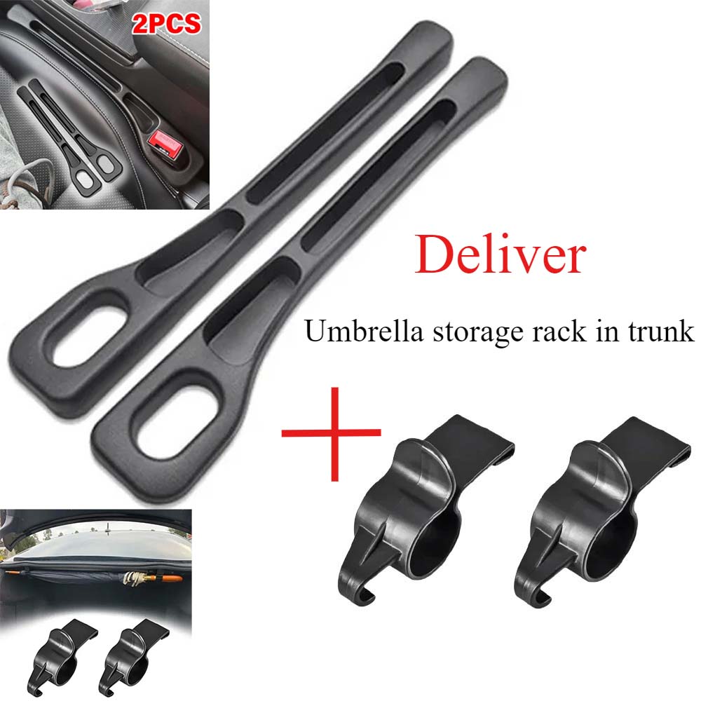 

1 пара универсальных заглушек для автомобильных сидений, полоска с боковым швом, наполнитель для автомобильных зазоров, герметичный органайзер для хранения зазоров в сиденьях, украшение интерьера