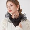 Elegant Wrinkles Resistant Neckpiece Decorative Polyester Trim Half Shirts False Collar For Dresses Shirts Prom Event
