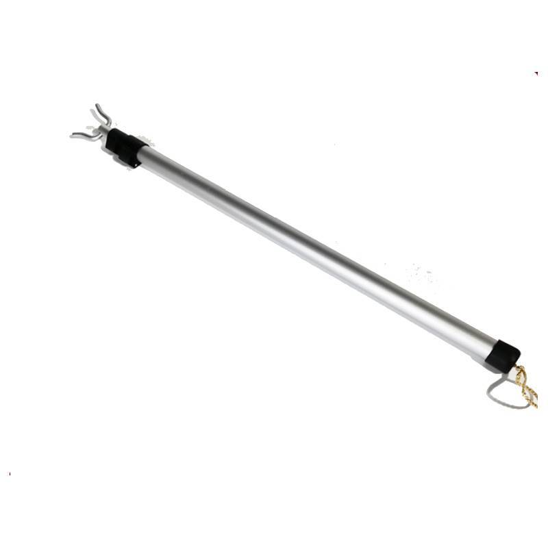 

Home Use Telescoping Clothes Hanger Rod With Sturdy Clothes Fork For Laundry Room Storage сірий колір
