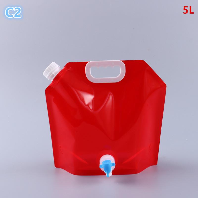5L Folding Beer Bag Transparent Beer Packaging Suction Nozzle Bag Takeaway Beer Bag Hand-Held Valve Mouth Water Storage Bag