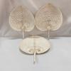 Bamboo Hand Fans Natural Handmade Weaving Fans Lightweight Palm Leaf Fan Children And Adults Handheld Fan with 2 Size for Summer Cooling Down