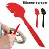 2Pcs/Set Baking Dough Scraper Heat-Resistant Mixing Scraping Batter Silicone Spatula Easy To Clean Kitchen Tool