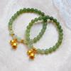 Recommended jewelry: Natural Hetian jade bracelet, lily of the valley bracelet, women's sand gold pendant, Chinese style accessories, hand jewelry,