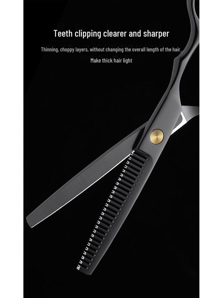 Professionelle Friseurschere zum Ausdünnen und Texturieren für Friseure und zum Pony schneiden