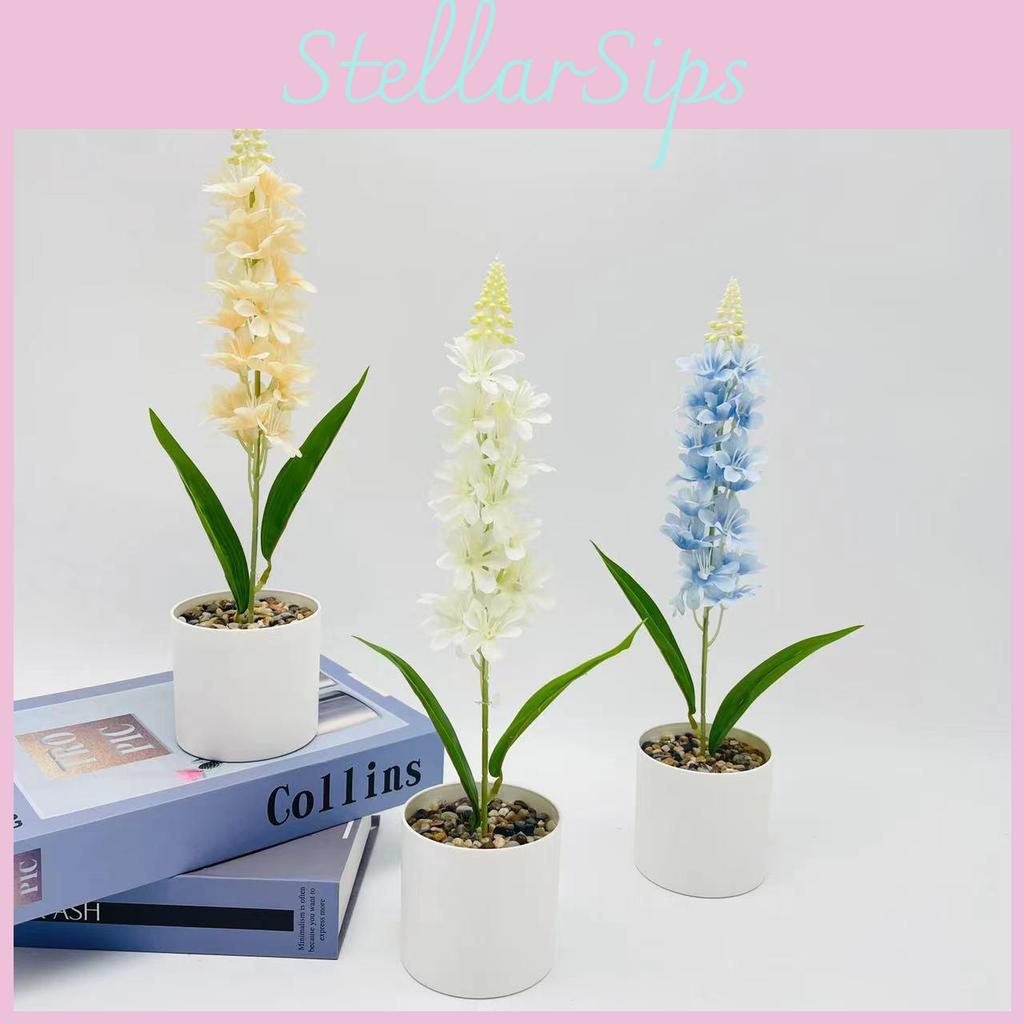 Simulation Hyacinth Plant Pot With Plastic And Silk Material For Home Wedding And Photography Uses