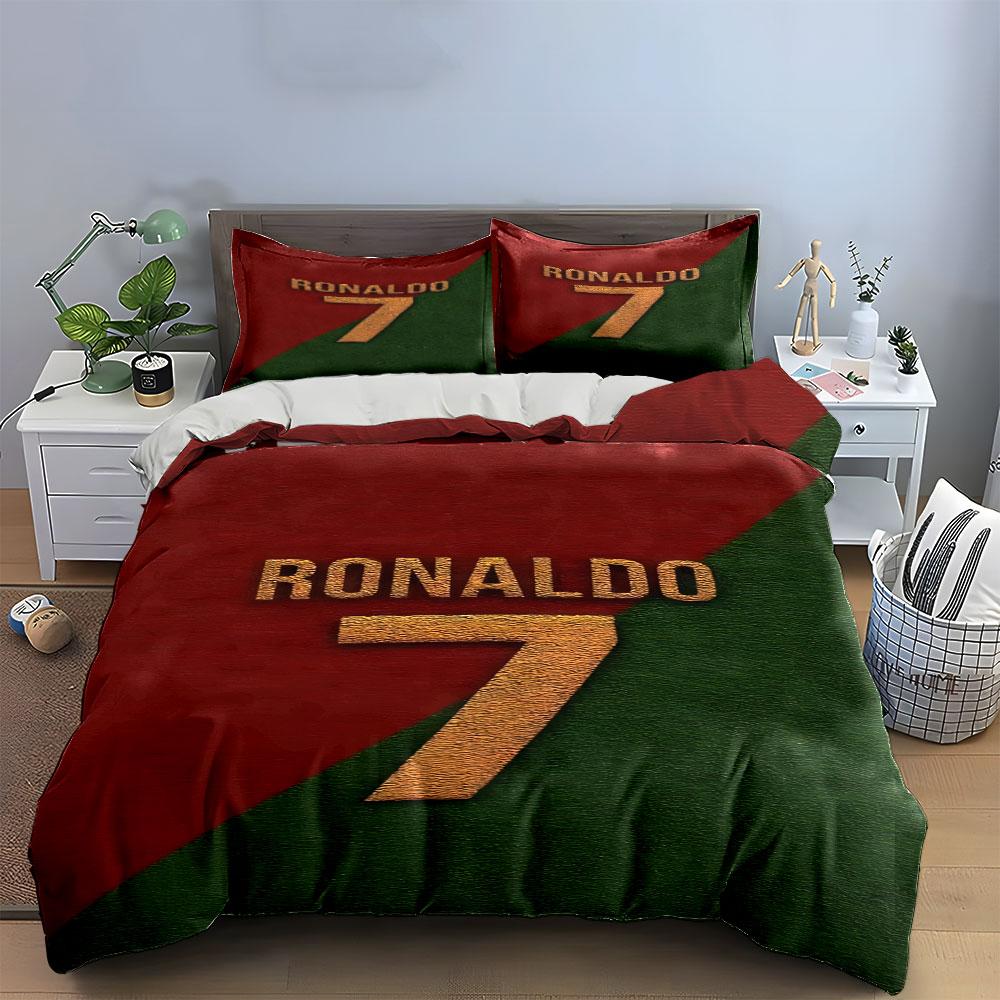 """Jméno a číslo Ronalda." Ložní soupravy Sady povlaků na přikrývky Povlaky na přikrývky Povlaky na polštáře"""(1 * Povlak na peřinu 2 * Povlaky na polštář, bez náplně do peřiny)