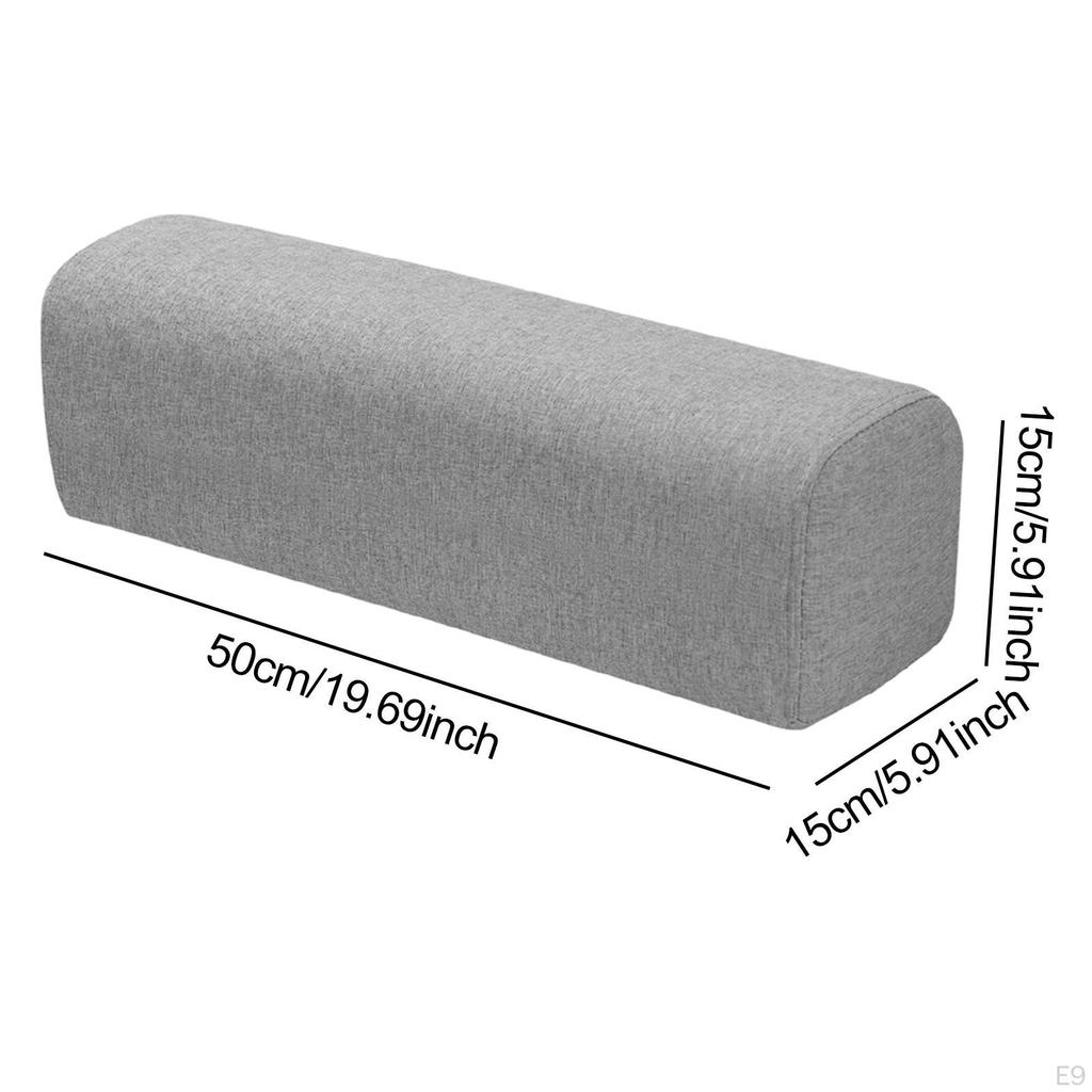 Couch Arm Rest Bolster Elbow Support Pillow High Density Foam Armrest Pad Bedroom Bed Home Living