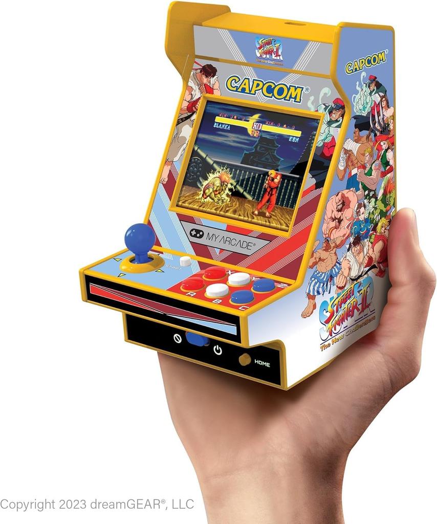 Přenosný retro arkádový přehrávač My Arcade Super Street Fighter II Nano Player v (2 1)