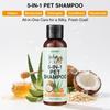 5-in-1 Haustier-Shampoo Haferflocken Kokosnuss Aloe Vera Honig Formel Beruhigt Empfindliche Haut Geruchsentferner Macht das Fell Weich