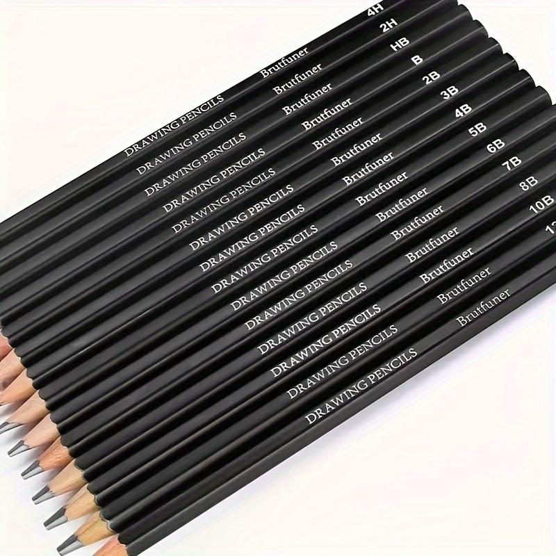14pcs Professional Sketch Pencil Set 4H-14B Student Sketch Pencils for Art Painting