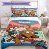 3ks Personalizovaný set povlečení Rugrats s vlastním jménem Uzavírání na zip Zahrnuje 1 povlak na přikrývku & 2 povlaky na polštář, Měkký a pohodlný pro všechna roční období.