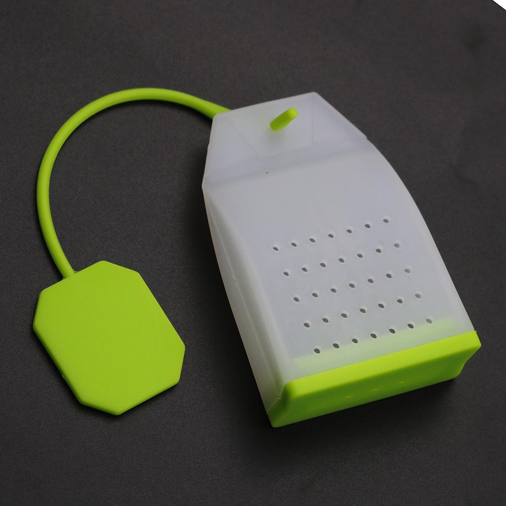 JCD Silicone Tea Infuser Bag Reusable Safe Loose Leaf Tea Bags Strainer Filter for Tea Drinker Utensils Random Color