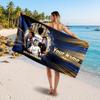 Jude Bellingham Custom Beach Towel, Personalized Name Text Print, Football Logo Soft Quick‑Dry Towel Holiday Gift