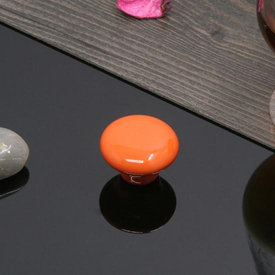 Butoane de dulap din ceramică colorate de 32 mm Accesorii rotunde anti-rugină Tragere netede pentru sertar pentru dulap