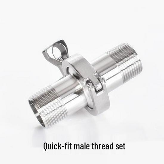 

Санітарний різьбовий затискач з нержавіючої сталі 304: Швидкоз єднувальні різьби (штуцер і гайка) розмірами 1/2 , 3/4 , 1 , 2