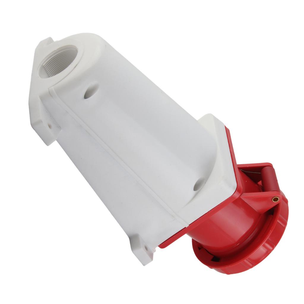 Industrial Connector 3P+E 63A IP67 Waterproof IK07 Collision Resistant Electrical Cord Connector 380‑415V