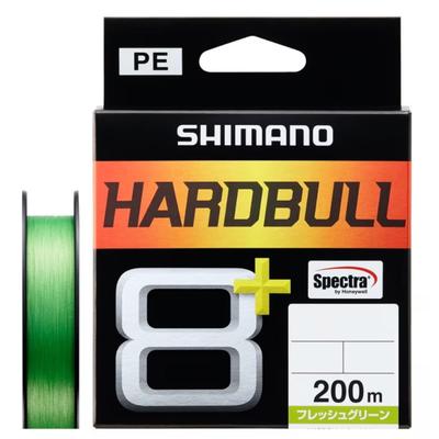 SHIMANO Hard Bull PE Fresh Green 8+ Line, 200m, LD-M68X, 2.0 (46,9 lb),