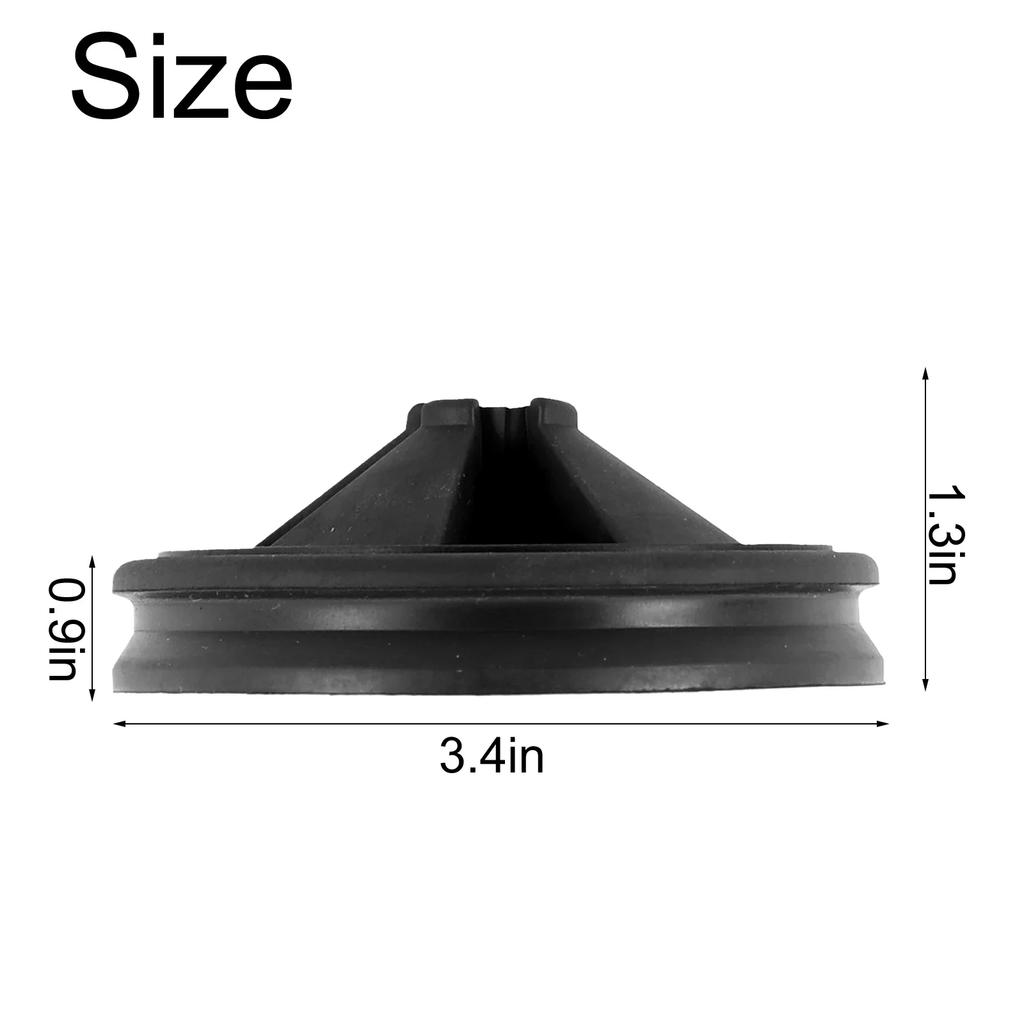 Disposal Splash Guard Garbage Stopper For Kitchen In Sink Erator Wastewater Plug Anti Clogging Black Rubber Removable 8.0x3.3cm