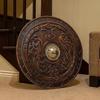 Wooden Viking Shield Wall Hanging  Handcrafted Norse Decor, Perfect Gift or Cosplay Prop