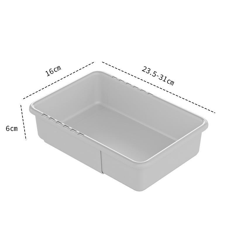 Retractable Partition Storage Box, Household Kitchen Tableware Drawer Storage Box, Multi-functional Underwear and Sock Storage Box