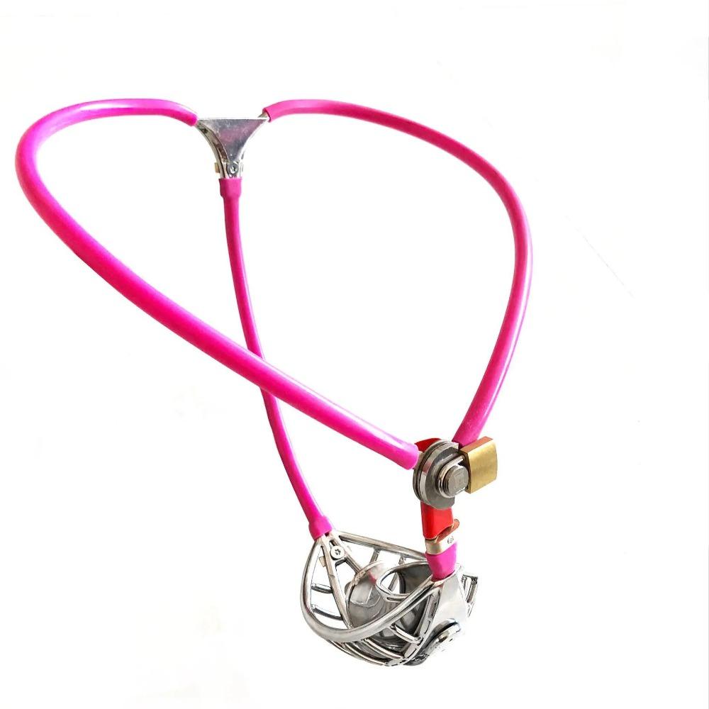 Invisible Stainless Steel Male Chastity Device Shield Cock Cage Lockable Penis Rings Bondage Adult Sex Toys for Man Pants