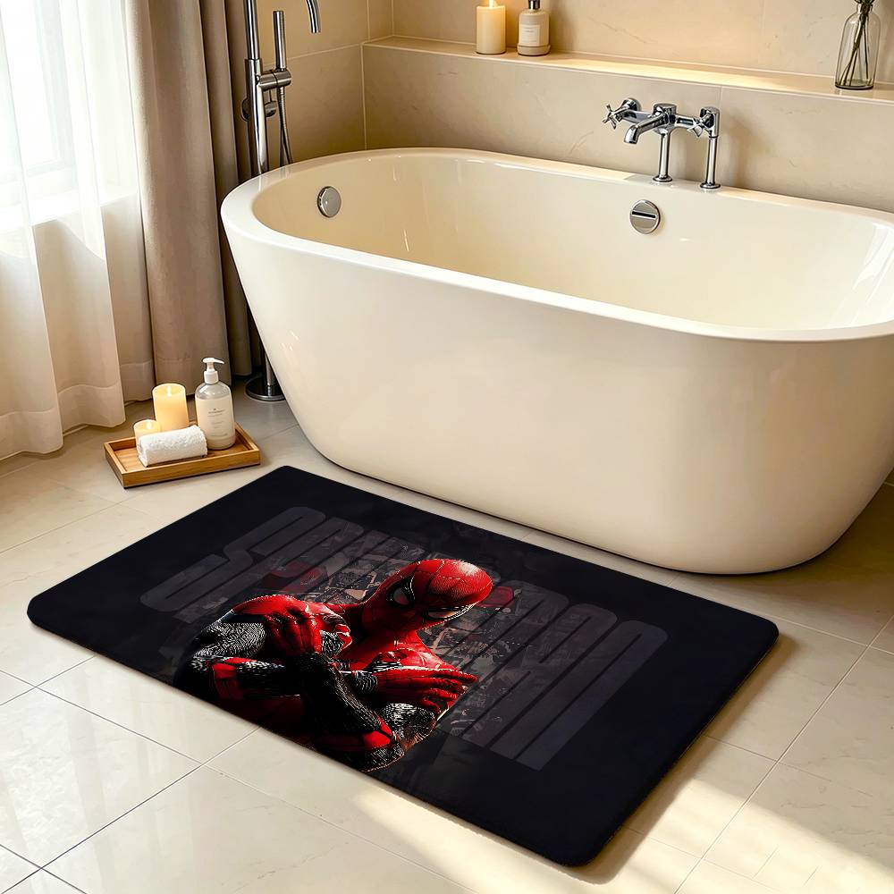 Classic S-Spider-Man Carpet Bathroom Anti-slip Mat Door Mat Home Decoration Mat Entrance Door Mat Scratch-resistant Door Mat
