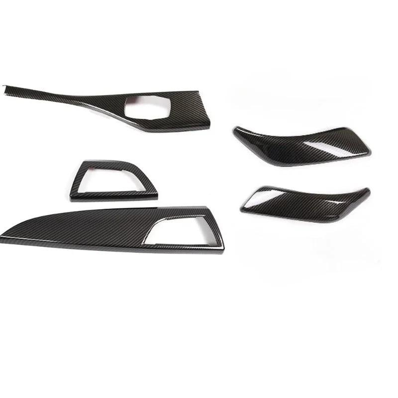 For BMW 1 2 Series F20 F21 F22 F23 116I 2012-18 ABS Carbon Fiber Car Multimedia Button Panel Trim Cover Interior Car Accessories