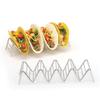 Kitchen Restaurant Food Display Stainless Steel Taco Holder Pizza Rack Stand Tray Kitchen Tools