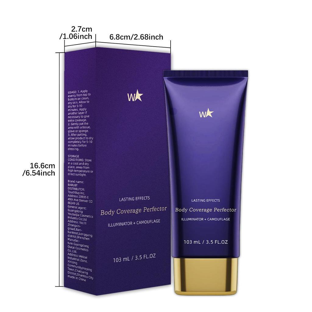 Waterproof Full-Coverage Tattoo & Scar Concealer Cream