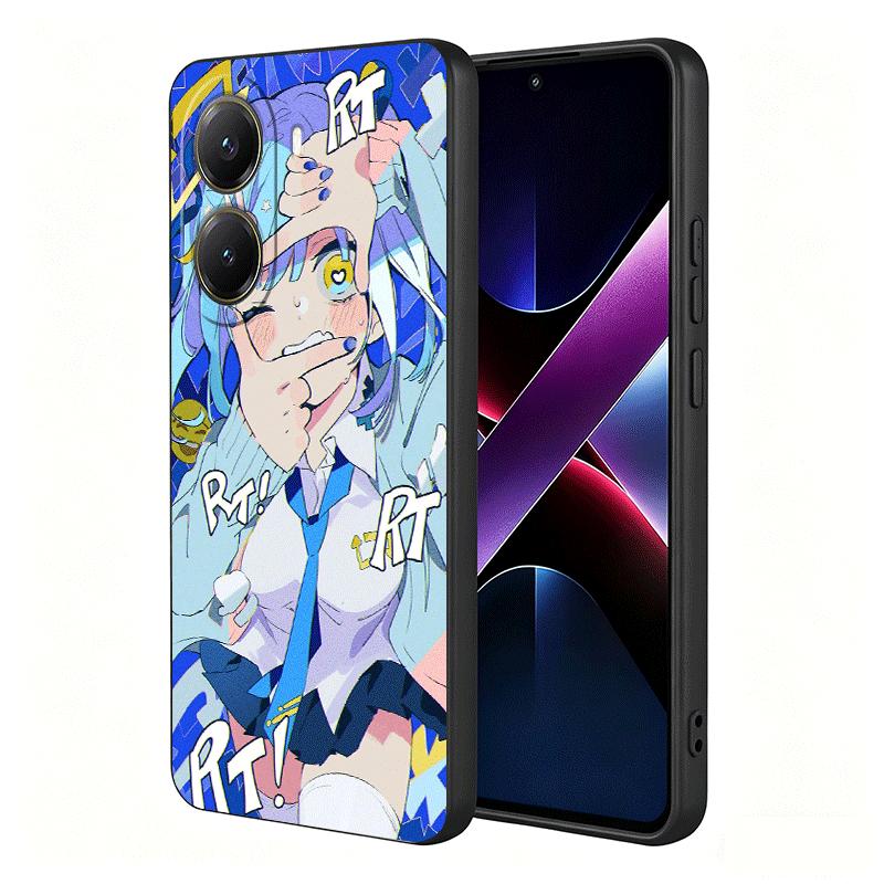 Anime Kwaii Girl Ins Style Soft Phone Case for Xiaomi Poco X5 X6 X7 X8 Pro Max X3 F7 F8 Ultra M8 M7 M6 M5 Redmi 15 15C 14C 13C 1