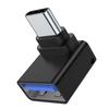 USB 3.0 Female To Type C Male 90 Degree Right Angle Extension Adapter USB C Upward Downward OTG Connector for Laptop