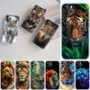 FM3 Tier Wolf Tiger Löwe Soft Shell Transparente Handyhülle für Motorola Moto G7 G8 G9 G84 G85 G73 G24 G15 Z2 Play Power Plus