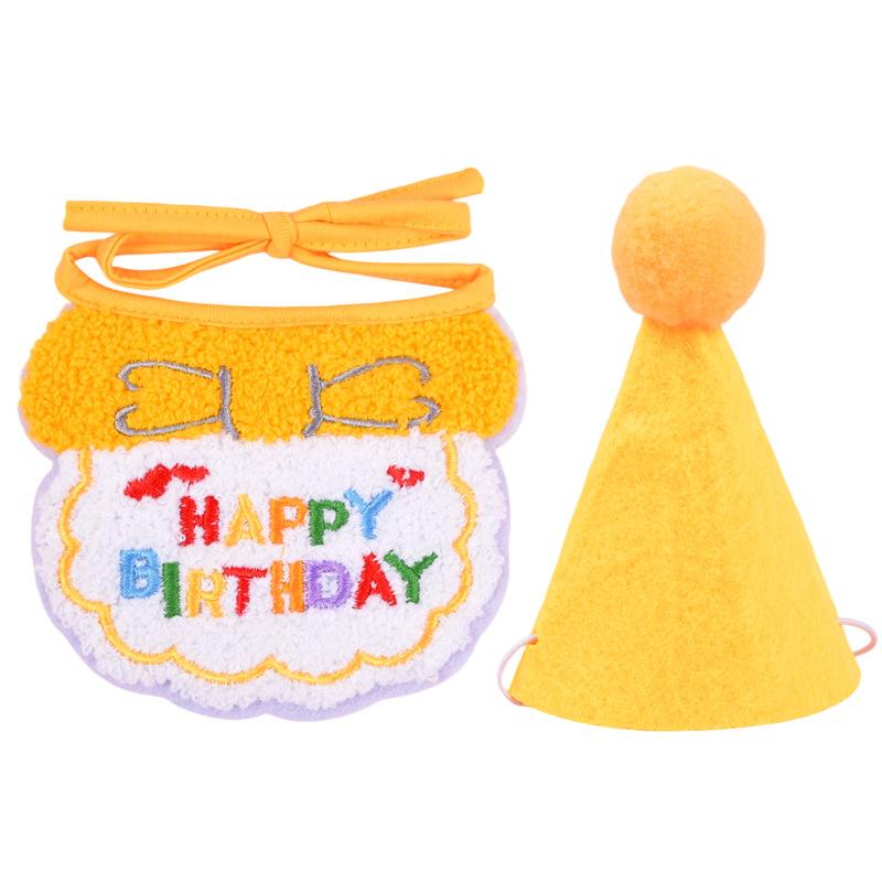 Niedliches Haustier Katze Hund Geburtstags Schal Hut Set Katze Geburtstags Party Zubehör Haustier Schal Geburtstagshut Schal Klein Mittel Haustier Zubehör