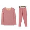 Children's Seamless Velvet Warm Underwear Set with Heat-Generating Silk for Boys & Girls - Ideal for Autumn & Winter