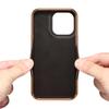 For iPhone 15 Pro Max Card Slots Kickstand Phone Case PU Leather Coated PC+TPU Flower Pattern Printed Cover