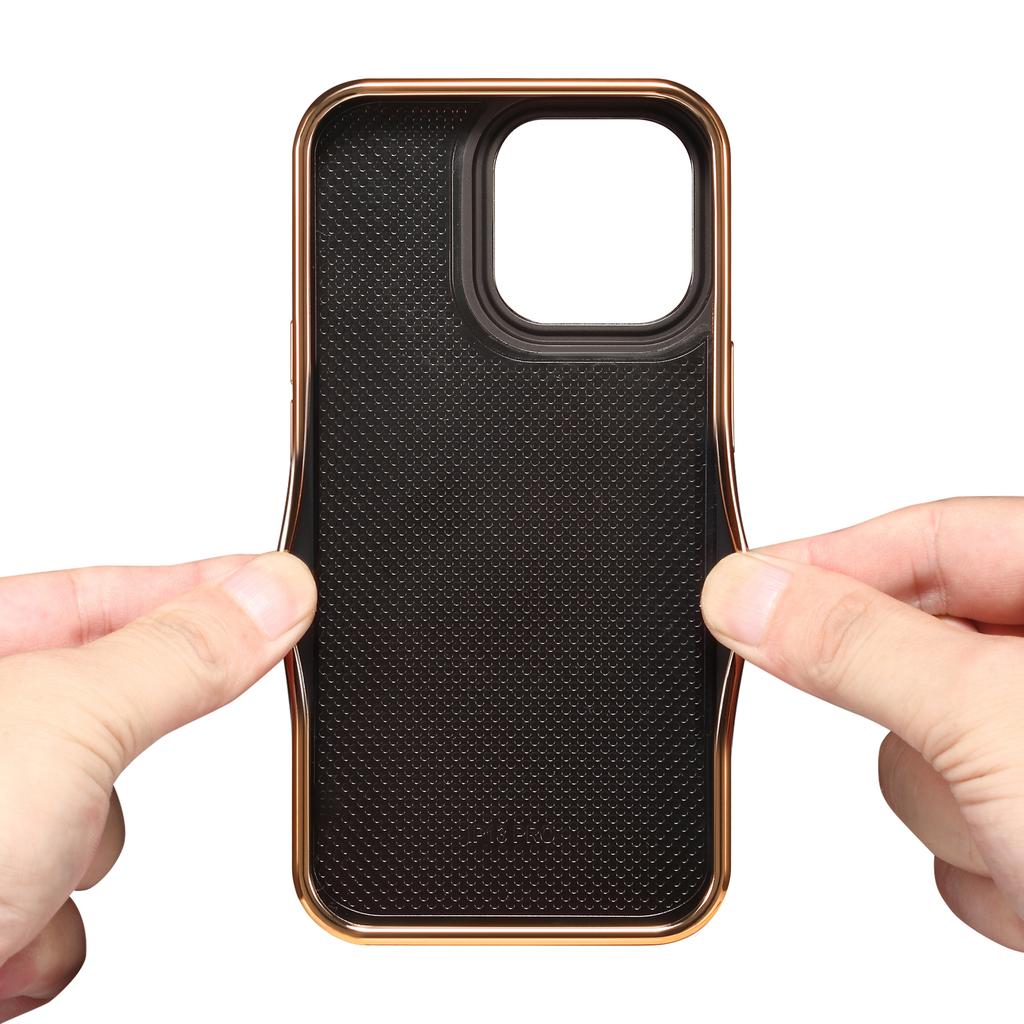 For iPhone 15 Pro Max Card Slots Kickstand Phone Case PU Leather Coated PC+TPU Flower Pattern Printed Cover