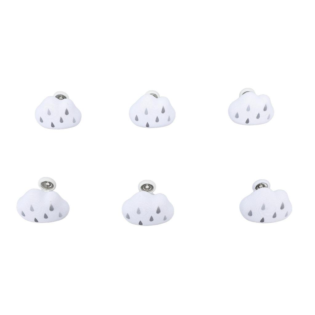 16pcs Duvet Pin Prevent Quilt Shifting Detachable Cloud Shape Comforter Button Clips for Quilt Cushions Curtains White