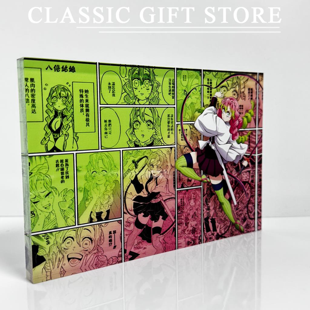Anime Figures Kanroji Mitsuri Comic Acrylic Brick Birthday Decor Model Toys Artistic Painting Desktop Ornament Gift