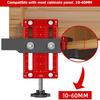 Cabinet Door Installation Positioner, Door Hinge Jig, Adjustable Aluminum Alloy Cabinet Hardware Jig Compatible for Most Cabinet Doors